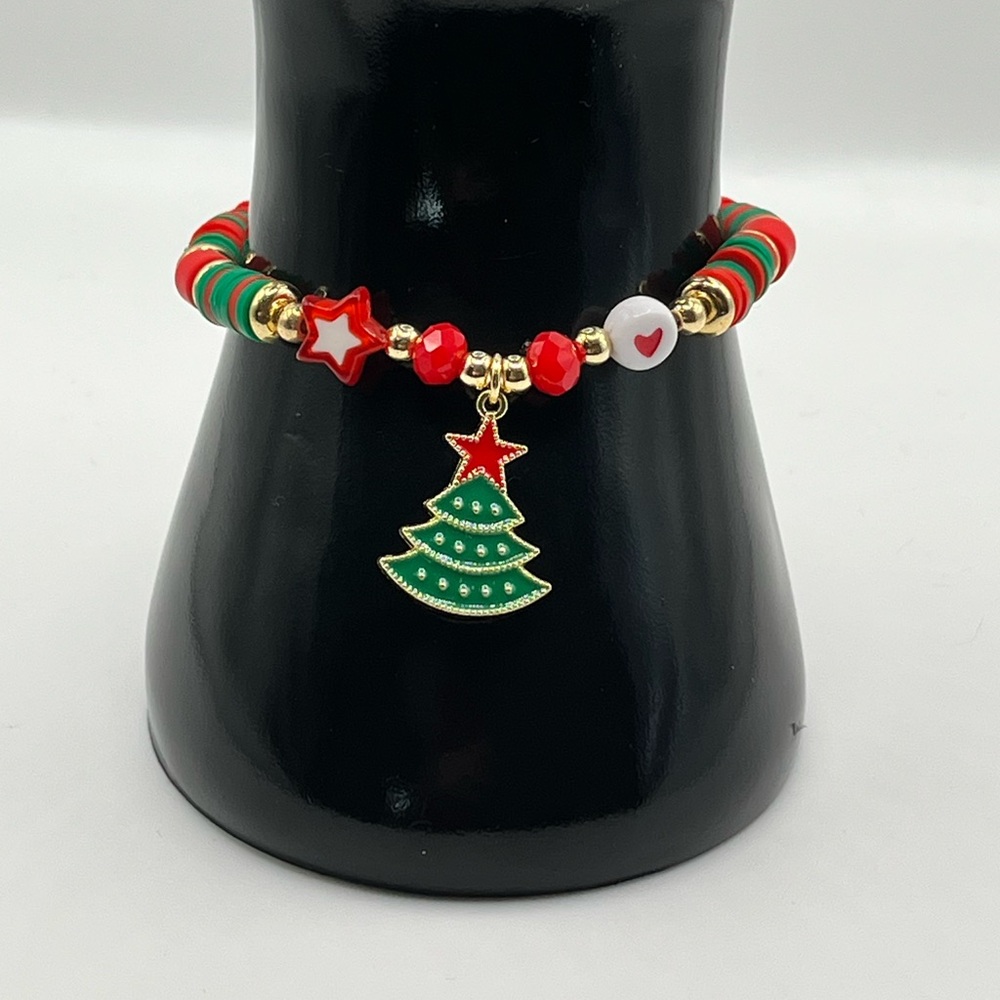 🌙 C613 Festive Christmas beaded Bracelet